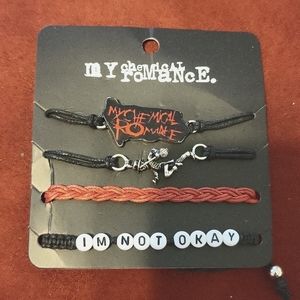 My Chemical Romance 4-pack of bracelets.